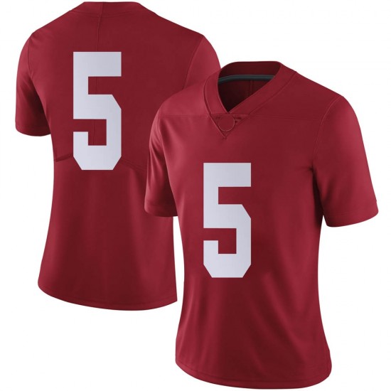 Alabama Crimson Tide Women's Jalyn Armour-Davis #5 No Name Crimson NCAA Nike Authentic Stitched College Football Jersey TU16O20OC